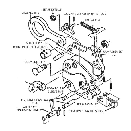 Caldwell Locking Curved Plate and Pipe Clamp