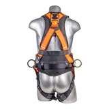 Hammerhead™ Series Harness 5pt., Padded  Back, QCB Chest, Tongue & Buckle Leg  Straps, SRL Back Plate, Positioning Belt with  Side D-Rings