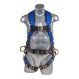 Hammerhead™ Series Harness 5pt., Padded  Back, QCB Chest, Tongue & Buckle Leg  Straps, SRL Back Plate, Positioning Belt with  Side D-Rings