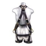 Stingray™ Series FR Harness 5pt., QCB Chest and  H-Style Legs, SRL Back Plate and Side D-Rings,  Black