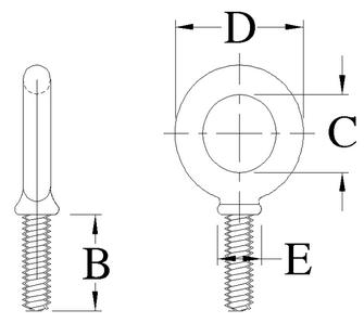 Actek Shoulder Eye Bolts (Metric)