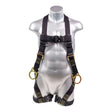 Stingray™ Series FR Harness 5pt., QCB Chest and  H-Style Legs, SRL Back Plate and Side D-Rings,  Black