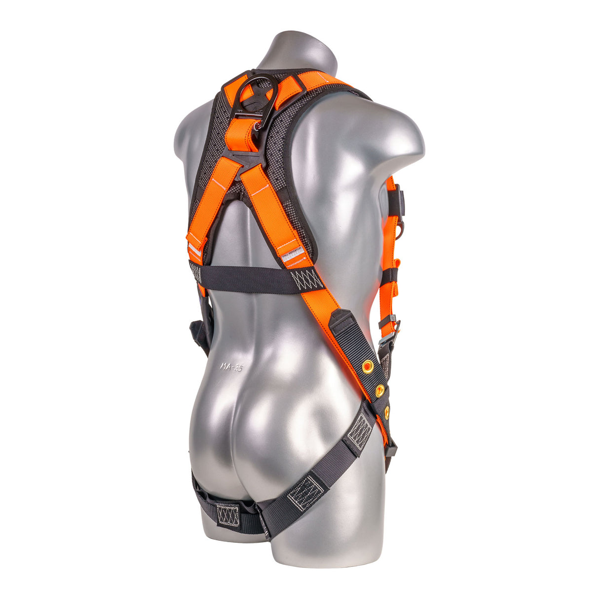 Harness 5pt., Padded Back, SRL Back Plate, QCB Chest, Tongue and Buckle Leg Straps,  Orange
