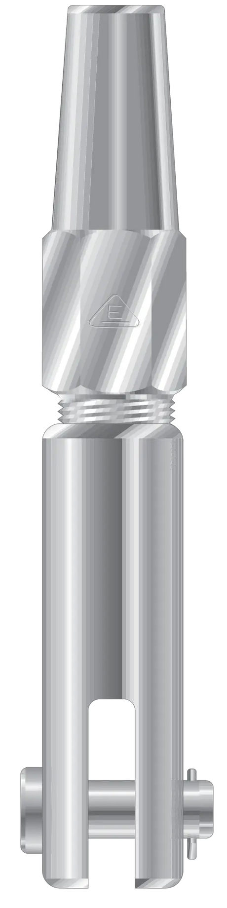 Clevis Socket Fitting for Extruded Jacket Kevlar Rope