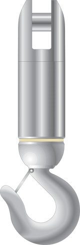 Clevis & Hook Angular Contact Bearing Swivel – Model 62