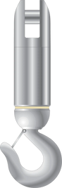 Clevis & Hook Angular Contact Bearing Swivel – Model 62