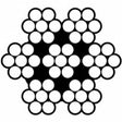 7x7 Aircraft Cable Galvanized