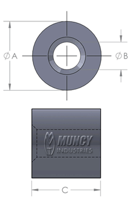 Wire Rope Button Stop Edwards Wire Rope | Aluminum Button Stops