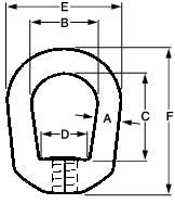 Forge Eye Nut Drawing