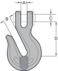VIRTIONZ 10-Pack 3/8" Grade 70 Clevis Grab Hooks - For Wrecker Tow Chains, Flatbed Trucks & Trailers, 6600 Lb Working Load - View #9